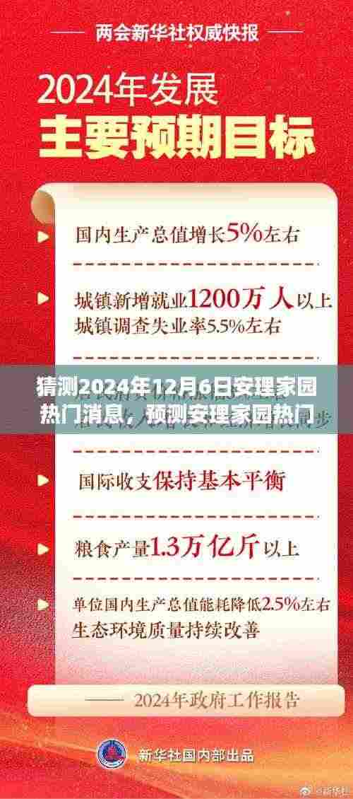 安理家园未来热门消息展望，探寻未来可能性（预测至2024年12月6日）