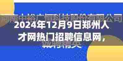 2024年12月9日郑州人才网热门招聘信息汇总,洞悉职场新动态