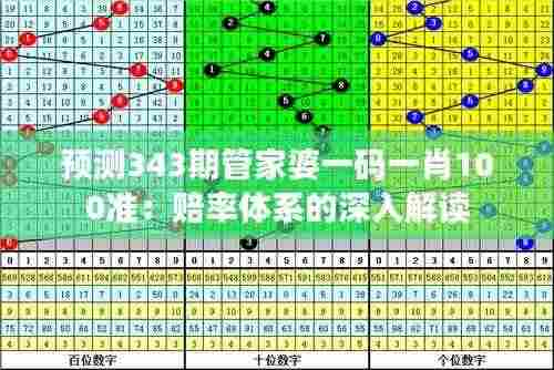 预测343期管家婆一码一肖100准:赔率体系的深入解读