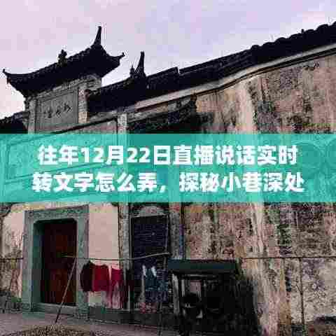探秘直播转文字魔法屋,特殊日子直播话语实时转文字的魅力之旅
