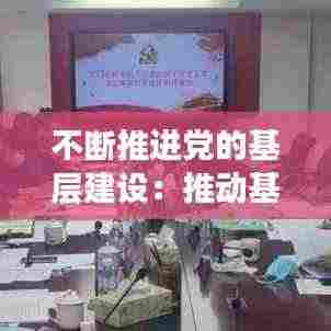 不断推进党的基层建设:推动基层党建全面进步