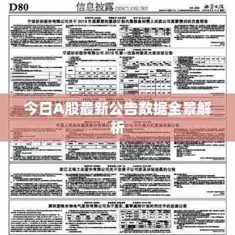 今日A股最新公告数据全景解析