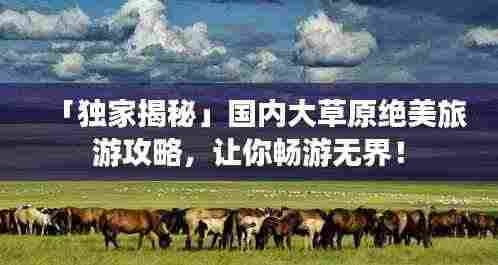 「独家揭秘」国内大草原绝美旅游攻略,让你畅游无界!