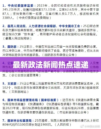 最新政法新闻热点速递