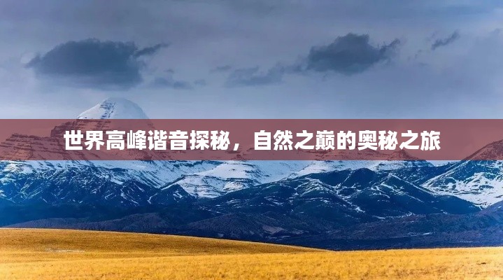 世界高峰谐音探秘，自然之巅的奥秘之旅