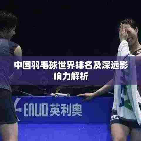 中国羽毛球世界排名及深远影响力解析
