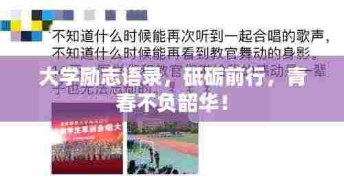 大学励志语录,砥砺前行,青春不负韶华!